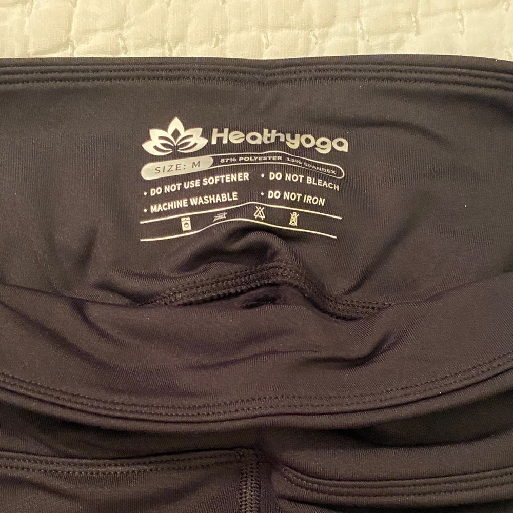 Heathyoga Women's Versatile Black Leggings